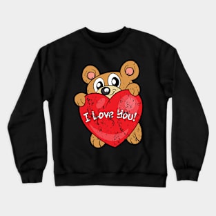 Retro Vintage Grunge Valentine's Day Crewneck Sweatshirt